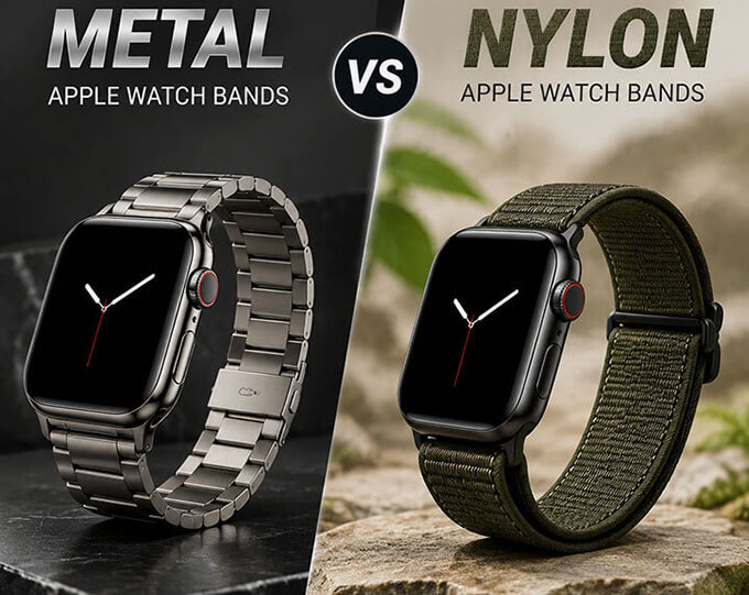 Metal vs Nylon Apple Watch Bands